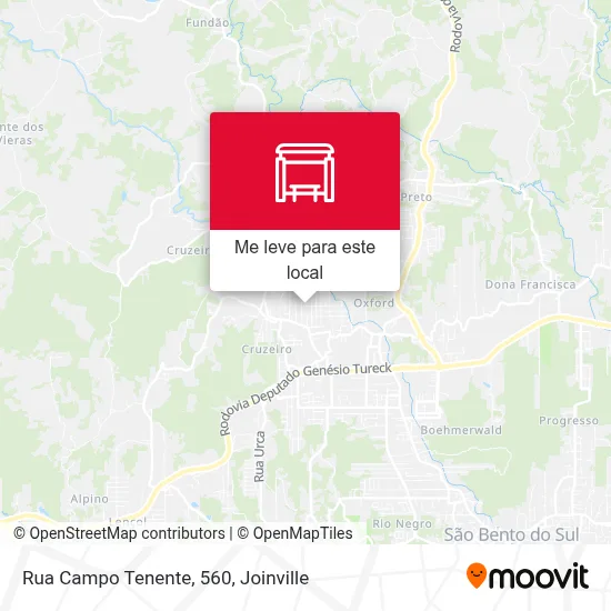Rua Campo Tenente, 560 mapa