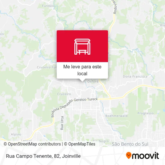 Rua Campo Tenente, 82 mapa