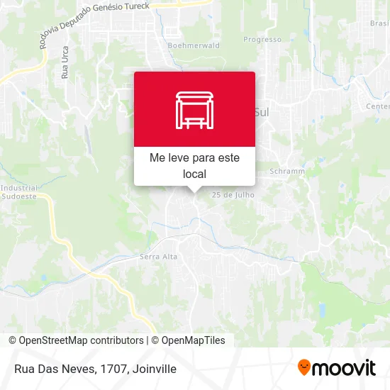 Rua Das Neves, 1707 mapa