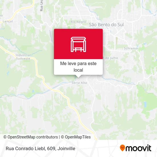 Rua Conrado Liebl, 609 mapa