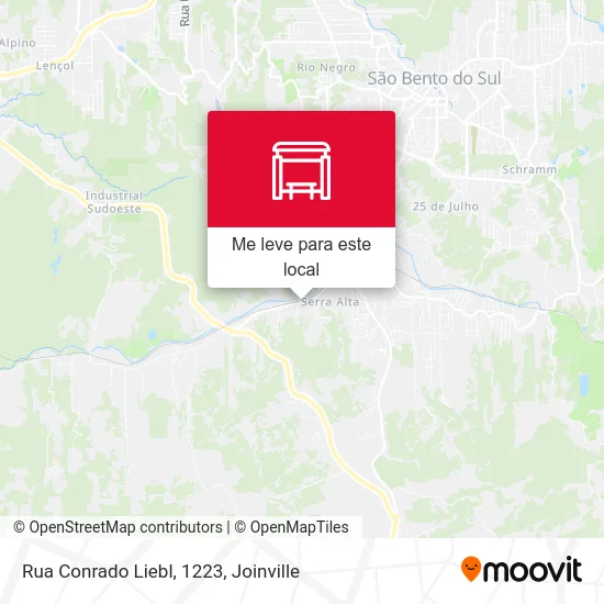 Rua Conrado Liebl, 1223 mapa