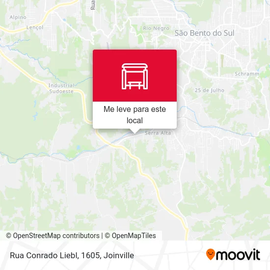 Rua Conrado Liebl, 1605 mapa