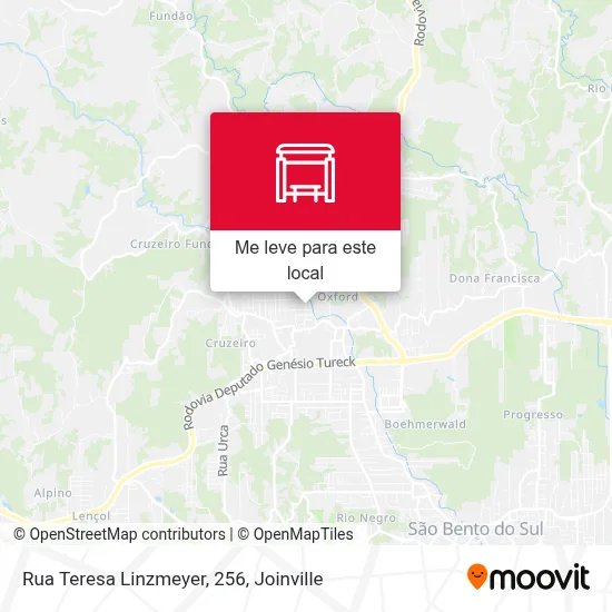 Rua Teresa Linzmeyer, 256 mapa