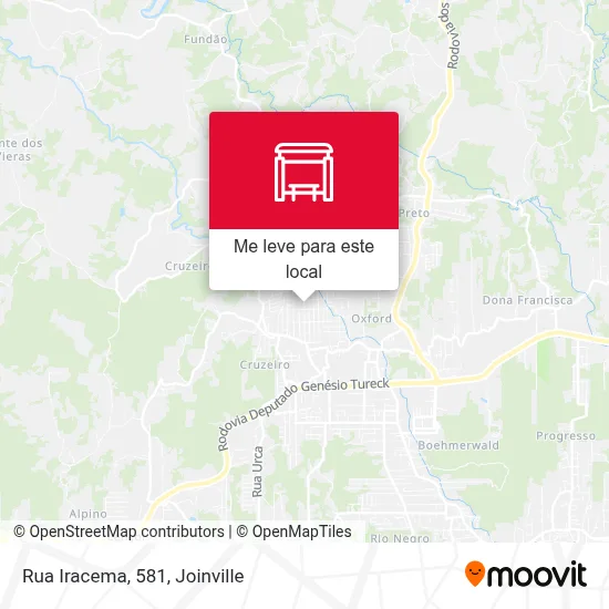 Rua Iracema, 581 mapa