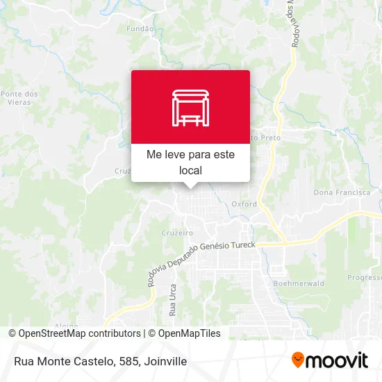 Rua Monte Castelo, 585 mapa