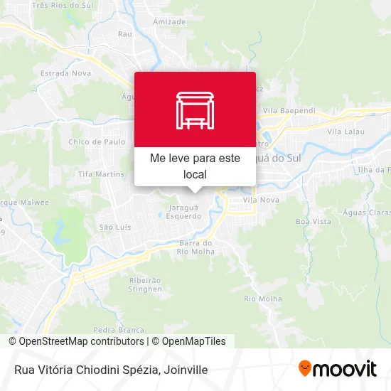 Rua Vitória Chiodini Spézia mapa