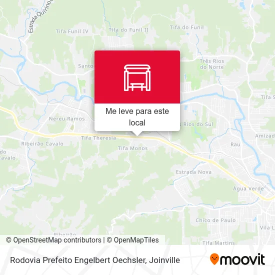 Rodovia Prefeito Engelbert Oechsler mapa