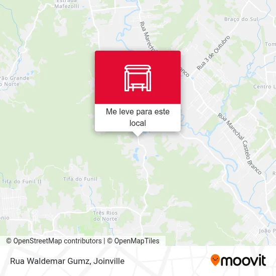 Rua Waldemar Gumz mapa