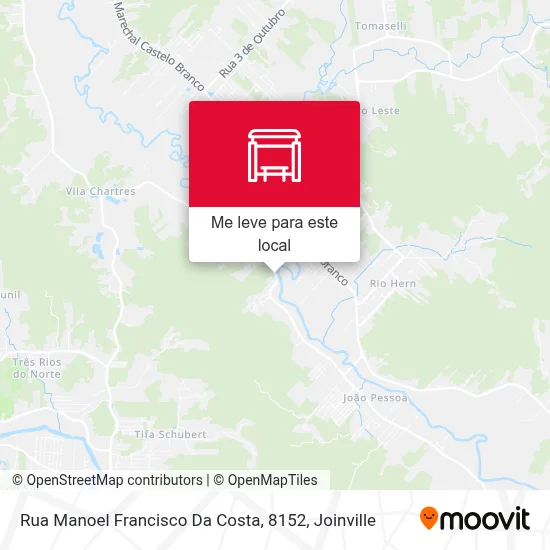 Rua Manoel Francisco Da Costa, 8152 mapa