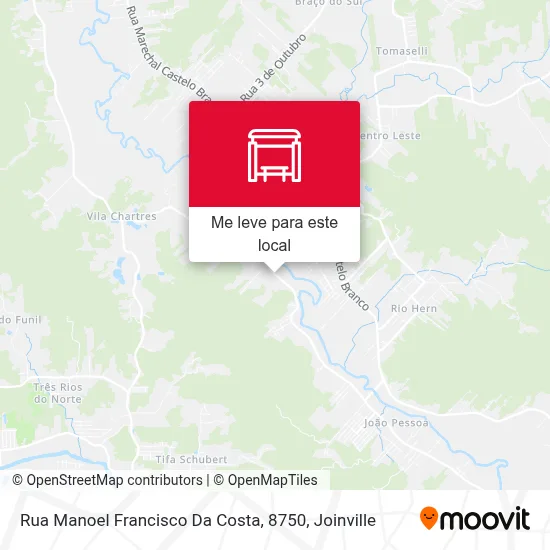 Rua Manoel Francisco Da Costa, 8750 mapa