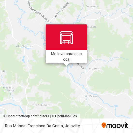 Rua Manoel Francisco Da Costa mapa