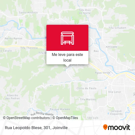 Rua Leopoldo Blese, 301 mapa