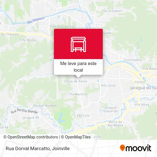 Rua Dorval Marcatto mapa