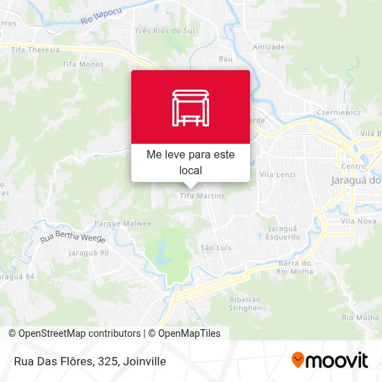 Rua Das Flôres, 325 mapa