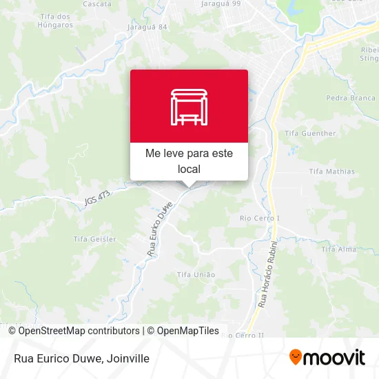 Rua Eurico Duwe mapa