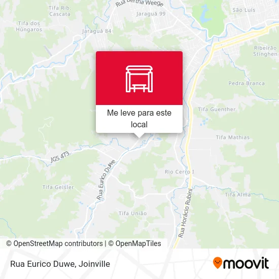 Rua Eurico Duwe mapa