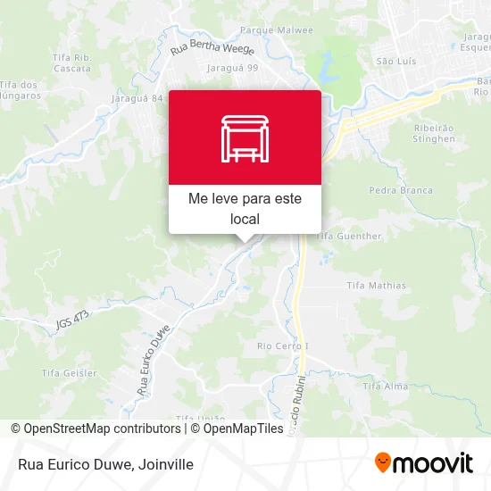 Rua Eurico Duwe mapa