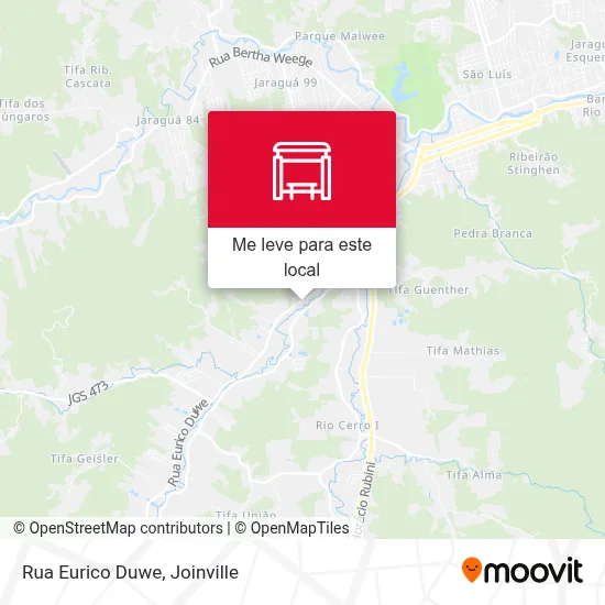 Rua Eurico Duwe mapa