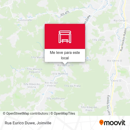 Rua Eurico Duwe mapa