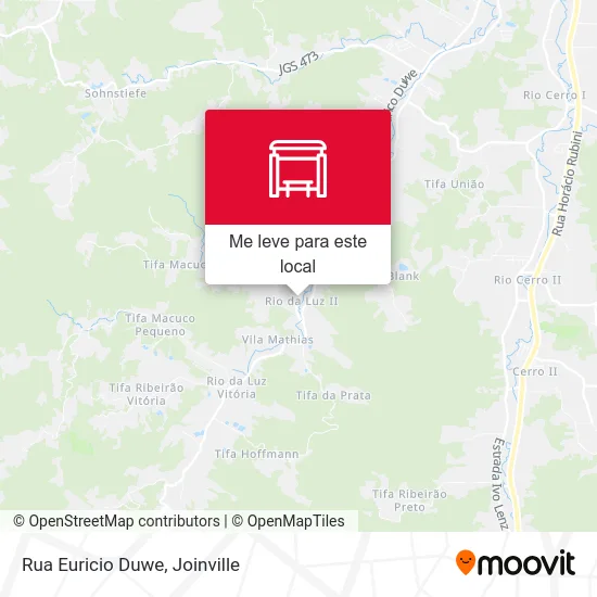 Rua Euricio Duwe mapa