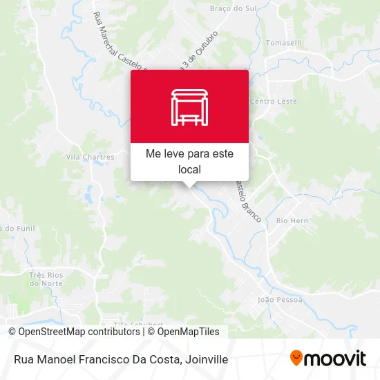 Rua Manoel Francisco Da Costa mapa