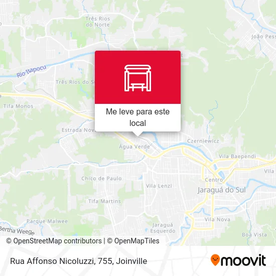 Rua Affonso Nicoluzzi, 755 mapa
