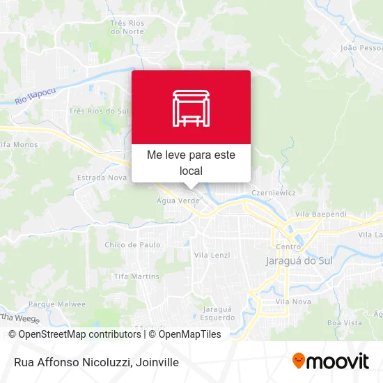 Rua Affonso Nicoluzzi mapa