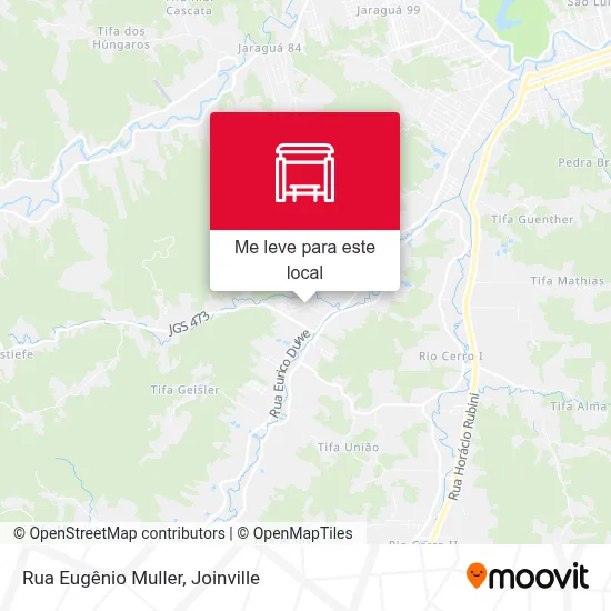 Rua Eugênio Muller mapa
