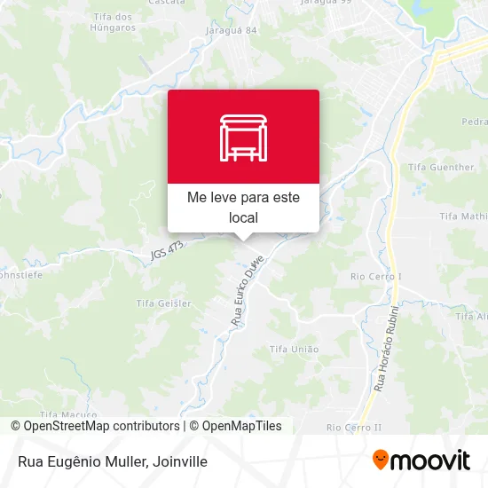 Rua Eugênio Muller mapa