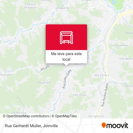Rua Gerhardt Muller mapa