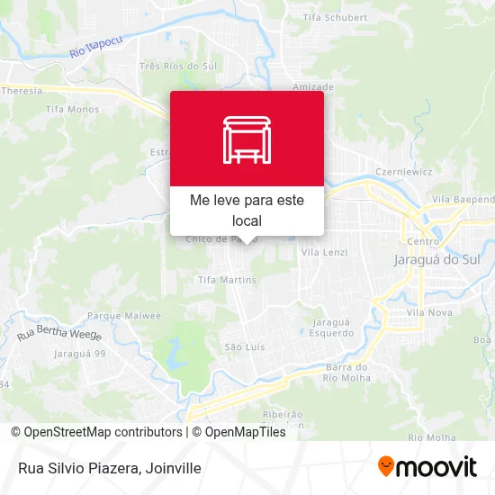 Rua Silvio Piazera mapa