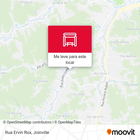 Rua Ervin Rux mapa