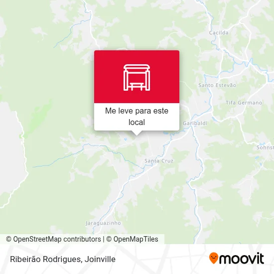 Ribeirão Rodrigues mapa