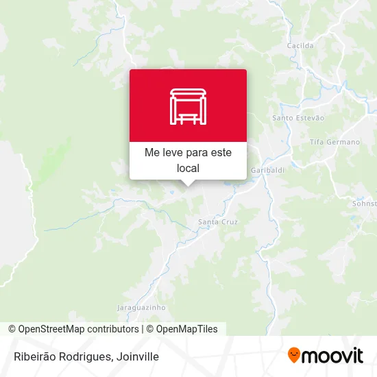 Ribeirão Rodrigues mapa