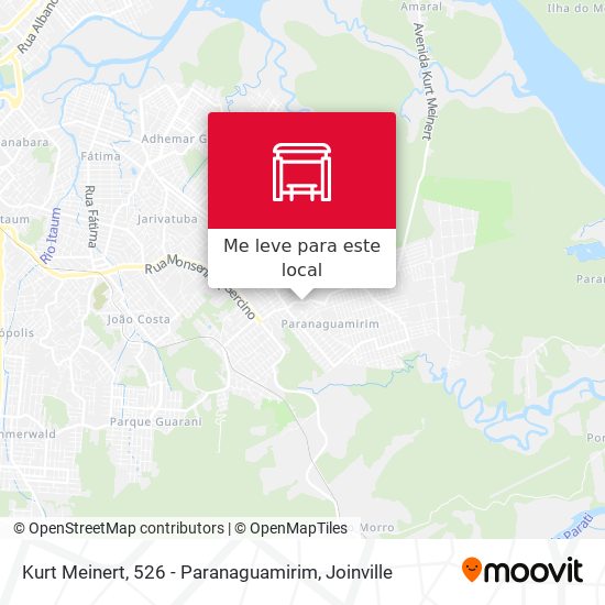 Kurt Meinert, 526 - Paranaguamirim mapa