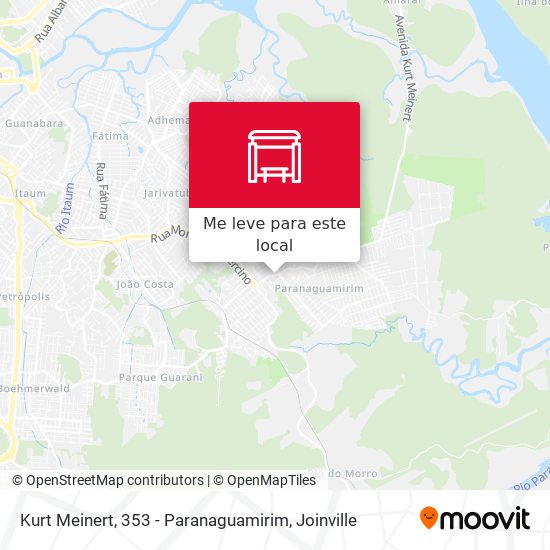 Kurt Meinert, 353 - Paranaguamirim mapa