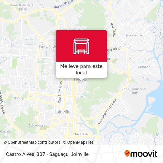 Castro Alves, 307 - Saguaçu mapa