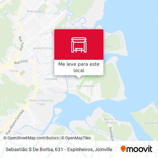 Sebastião S De Borba, 631 - Espinheiros mapa
