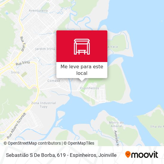 Sebastião S De Borba, 619 - Espinheiros mapa