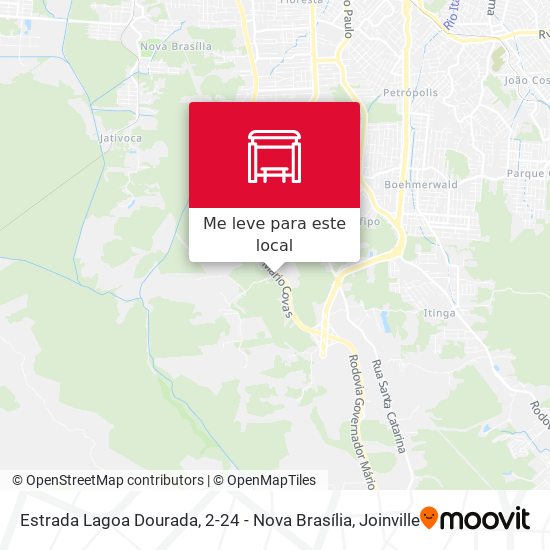 Estrada Lagoa Dourada, 2-24 - Nova Brasília mapa
