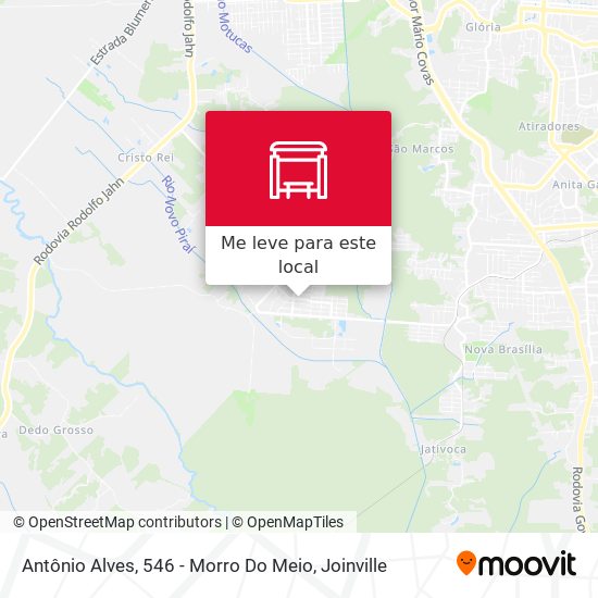 Antônio Alves, 546 - Morro Do Meio mapa