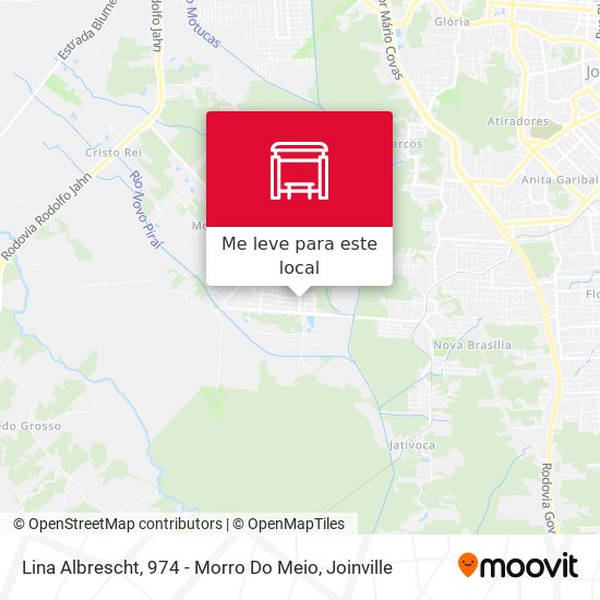 Lina Albrescht, 974 - Morro Do Meio mapa
