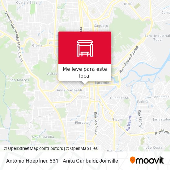 Antônio Hoepfner, 531 - Anita Garibaldi mapa