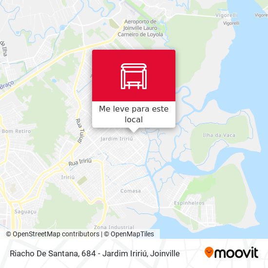 Riacho De Santana, 684 - Jardim Iririú mapa