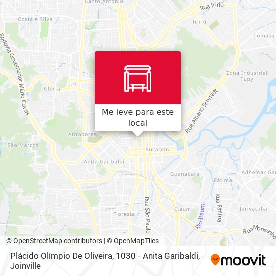 Plácido Olímpio De Oliveira, 1030 - Anita Garibaldi mapa