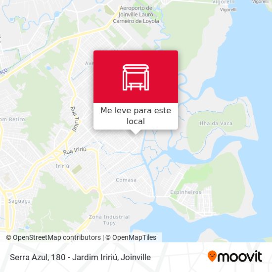 Serra Azul, 180 - Jardim Iririú mapa