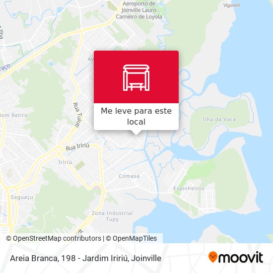 Areia Branca, 198 - Jardim Iririú mapa