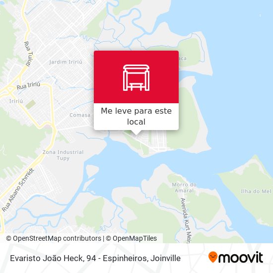 Evaristo João Heck, 94 - Espinheiros mapa
