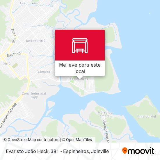Evaristo João Heck, 391 - Espinheiros mapa