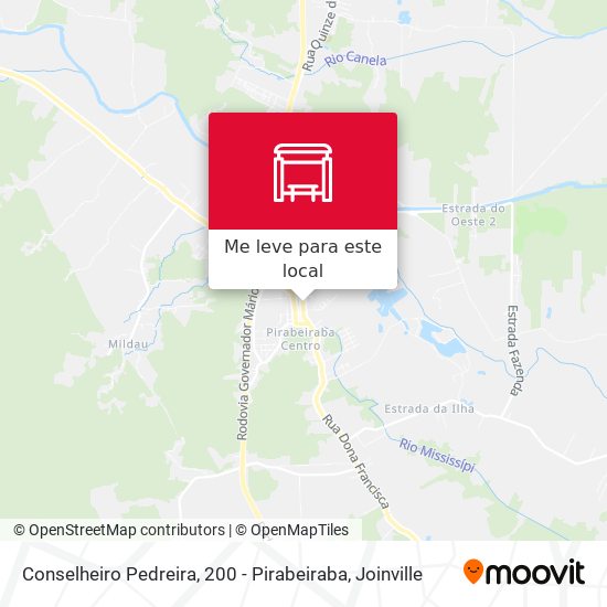 Conselheiro Pedreira, 200 - Pirabeiraba mapa